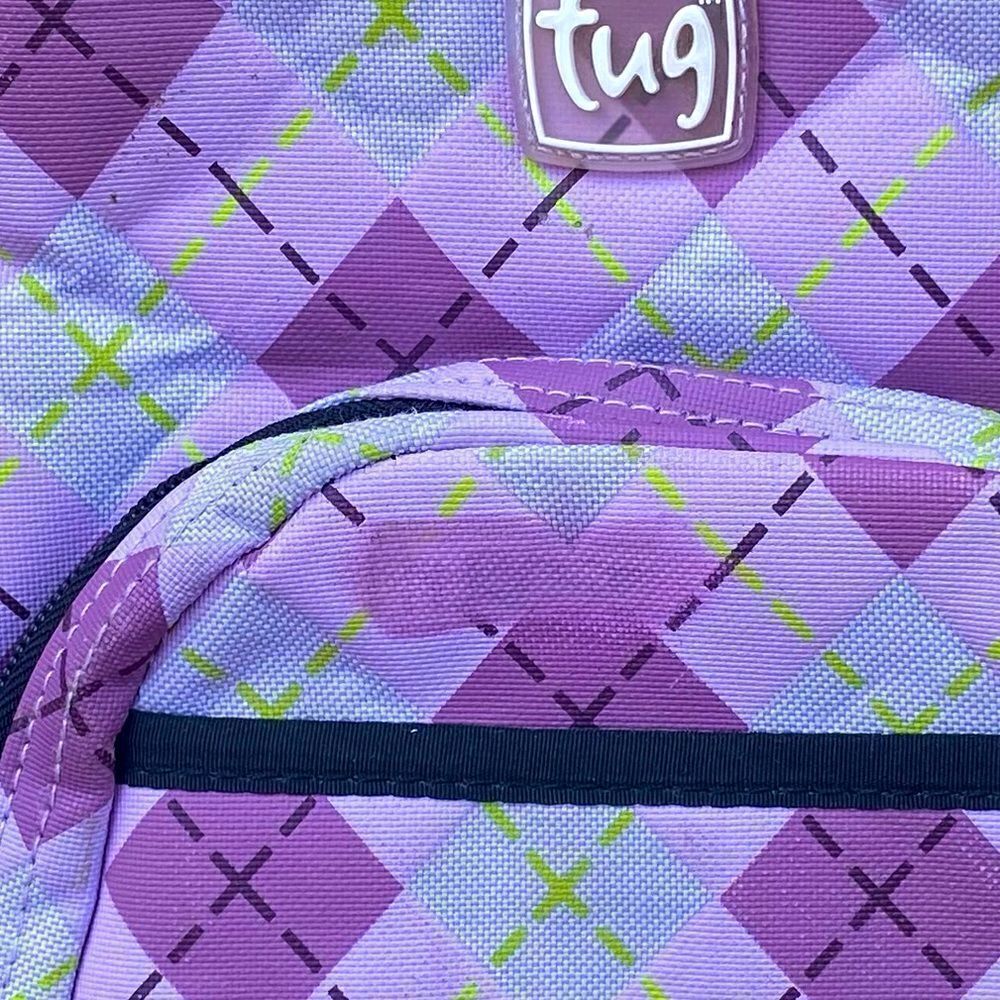 Tug Purple Argyle Pattern Mini Backpack. EUC! - Picture 6 of 6